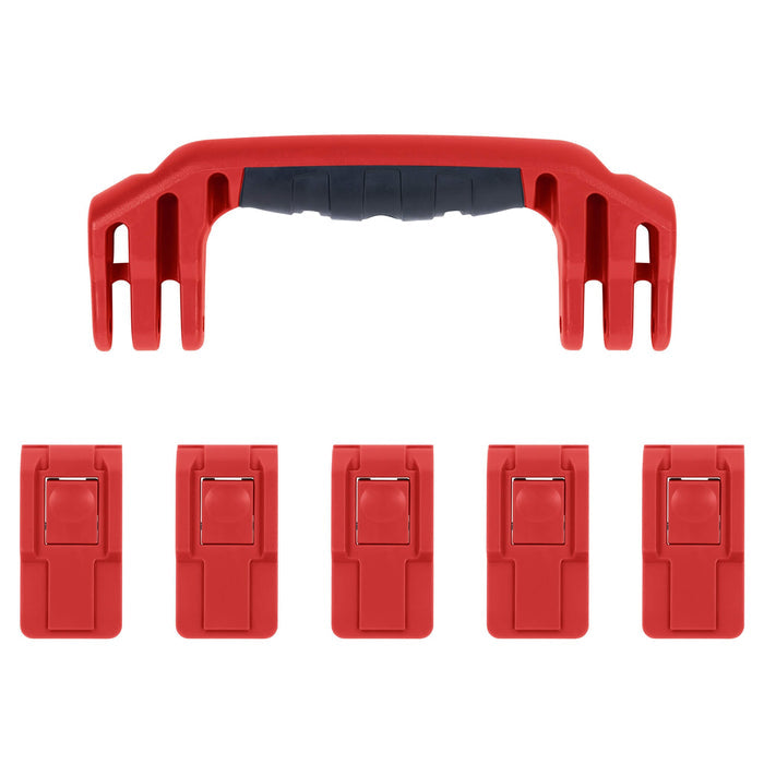 Pelican 1605 Air Replacement Handle & Latches, Red (Set of 1 Handle, 5 Latches) ColorCase