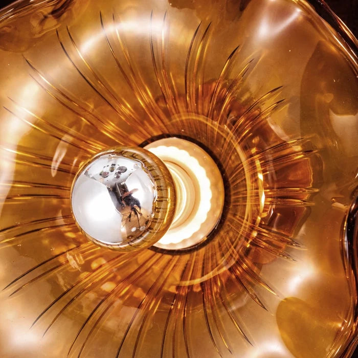 Petalia Amber Glass Wall Light