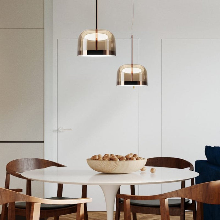 Pink Champagne Glass Pendant Lamp
