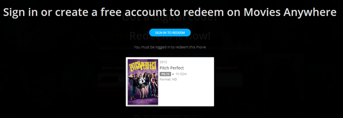 Pitch Perfect HD Digital Code (2012) (Redeems in Movies Anywhere; HDX Vudu Fandango at Home & HD iTunes Apple TV Transfer From Movies Anywhere)