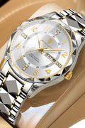 POEDAGAR Man Watch, Watches for Men , Luxury Men Quartz Watch Waterproof Date Week Luminous Wristwatch Stainless Steel Men's Watches 41mm