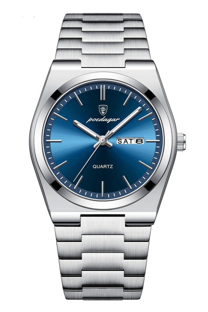 POEDAGAR Man Watch , Watches for Men , Waterproof Luminous Men's Watch Quartz - 40.5mm