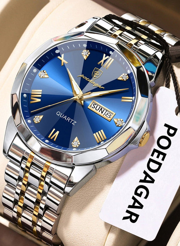POEDAGAR Man Watch , Watches for Men , Waterproof Luminous Men's Watch Quartz, Men's Wrist Watches