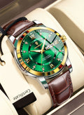 POEDAGAR Man Watch , Watches for Men , Waterproof Luminous Men's Watch Quartz, Men's Wrist Watches 41mm