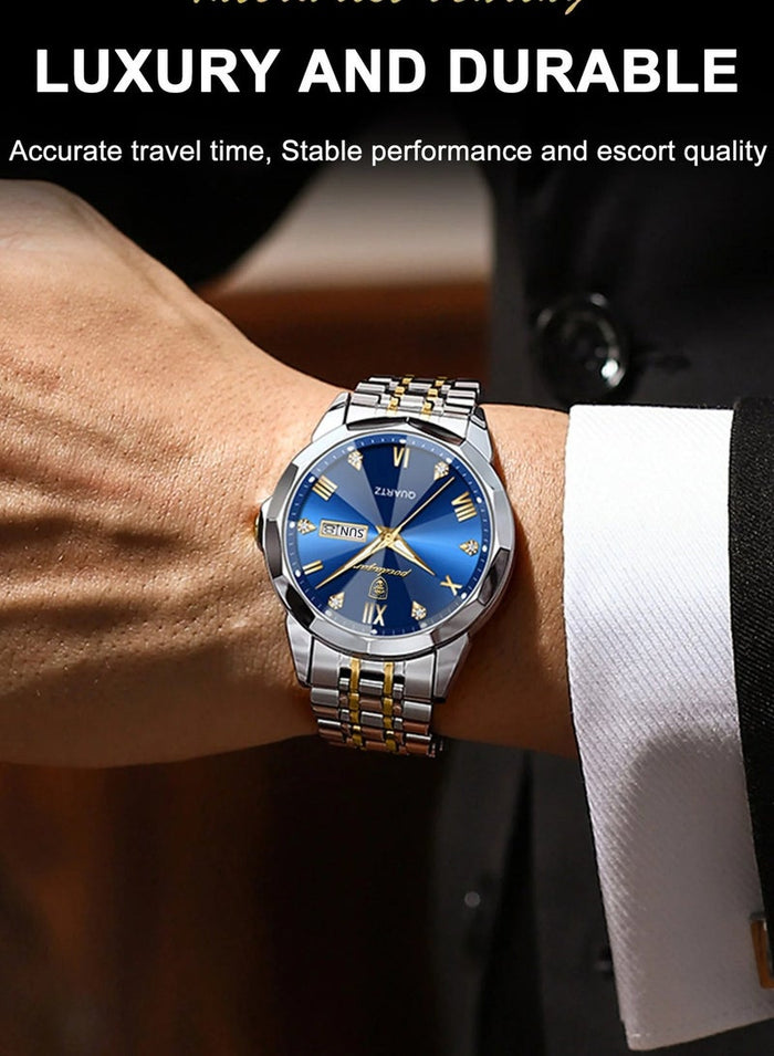 POEDAGAR Man Watch , Watches for Men , Waterproof Luminous Men's Watch Quartz, Men's Wrist Watches