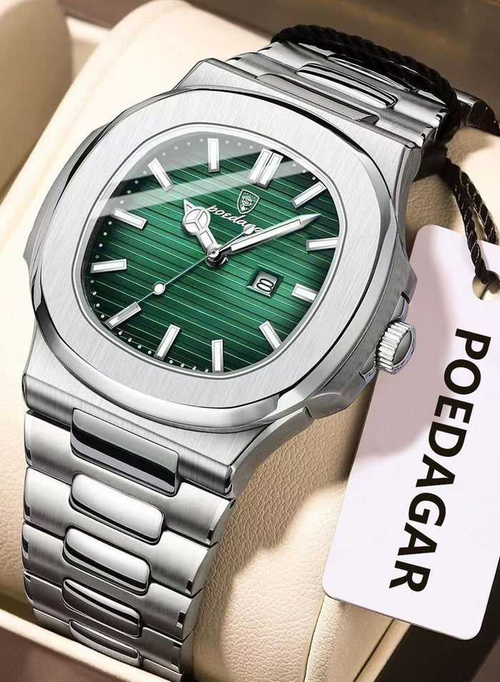 POEDAGAR Man Watch Waterproof Luminous Men's Watch Quartz - 40.5mm