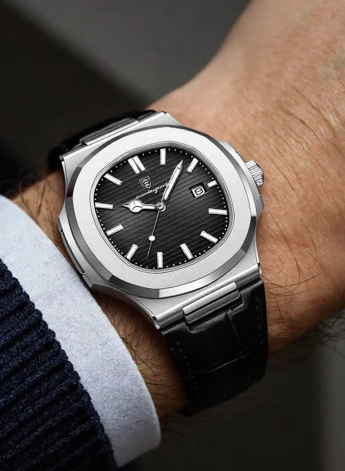 POEDAGAR Man Watch Waterproof Luminous Men's Watch Quartz - 40.5mm