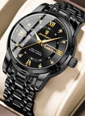 POEDAGAR Man Watch, Waterproof Luminous Men's Watch Quartz - 41mm