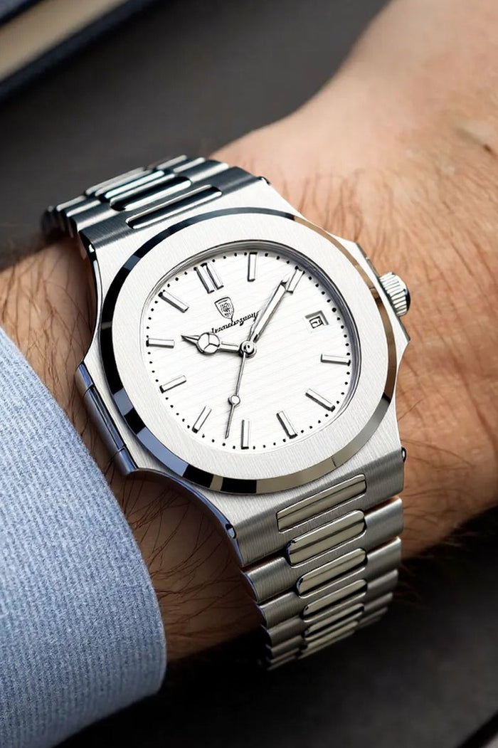 POEDAGAR Man Watch Waterproof Luminous Men's Watch Quartz - 41mm