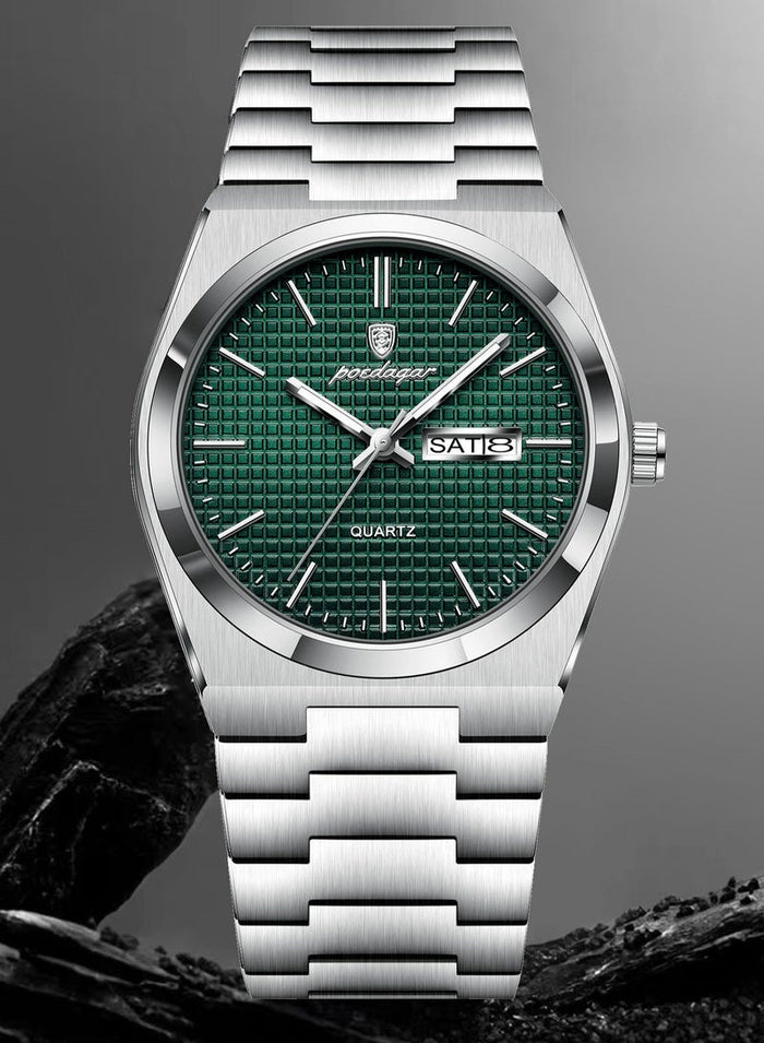 POEDAGAR Man Watch , Waterproof Luminous Men's Watch Quartz, Men's Wrist Watches 40mm