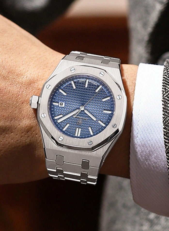 POEDAGAR Man Watch Waterproof Luminous Men's Watch Quartz, Men's Wrist Watches