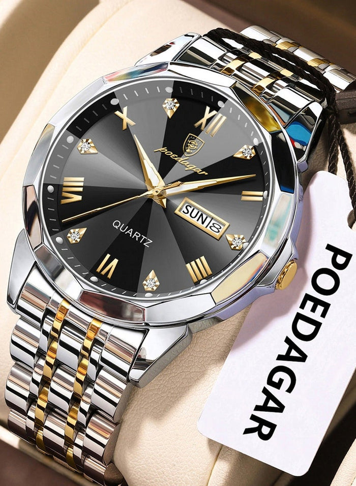 POEDAGAR Watches for Men , Man Watch Waterproof Luminous Men's Watch Quartz, Men's Wrist Watches