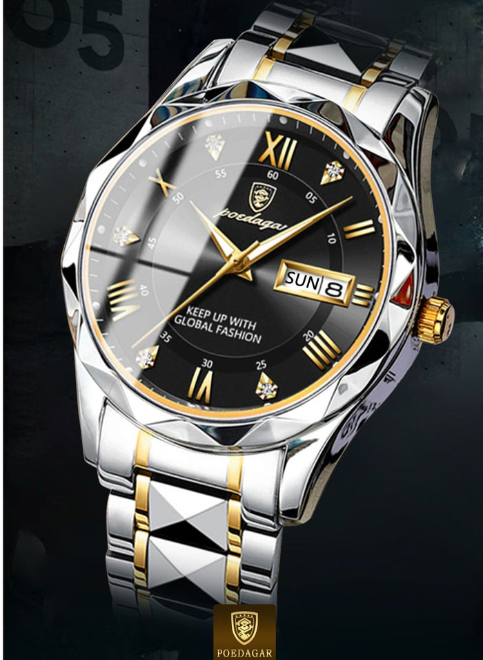 POEDAGAR Watches for Men , Man Watch Waterproof Luminous Men's Watch Quartz, Men's Wrist Watches, Men's Watch Fashion Business Watch