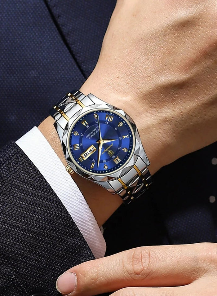POEDAGAR Watches for Men , Man Watch Waterproof Luminous Men's Watch Quartz, Men's Wrist Watches, Men's Watch Fashion Business Watch