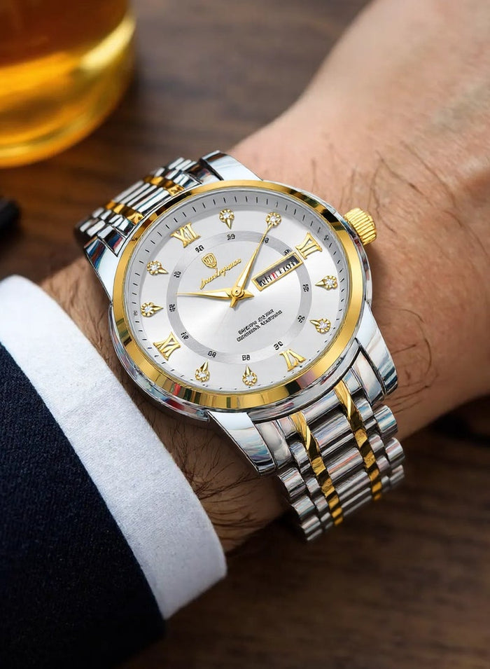POEDAGAR Watches for Men , Waterproof Luminous Men's Watch Quartz - Case 41mm