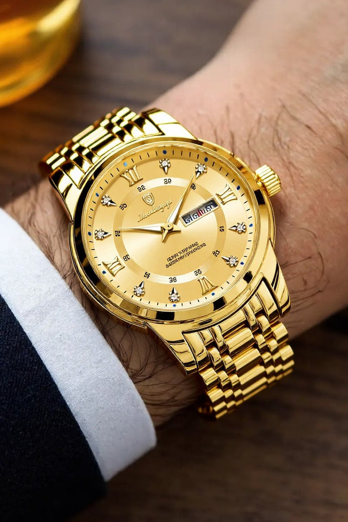 POEDAGAR Watches for Men , Waterproof Luminous Men's Watch Quartz - Case 41mm