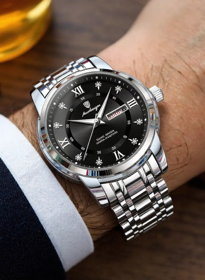 POEDAGAR Watches for Men , Waterproof Luminous Men's Watch Quartz - Case 41mm