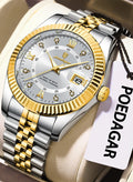 POEDAGAR Waterproof Luminous Men's Watch Quartz - 40mm