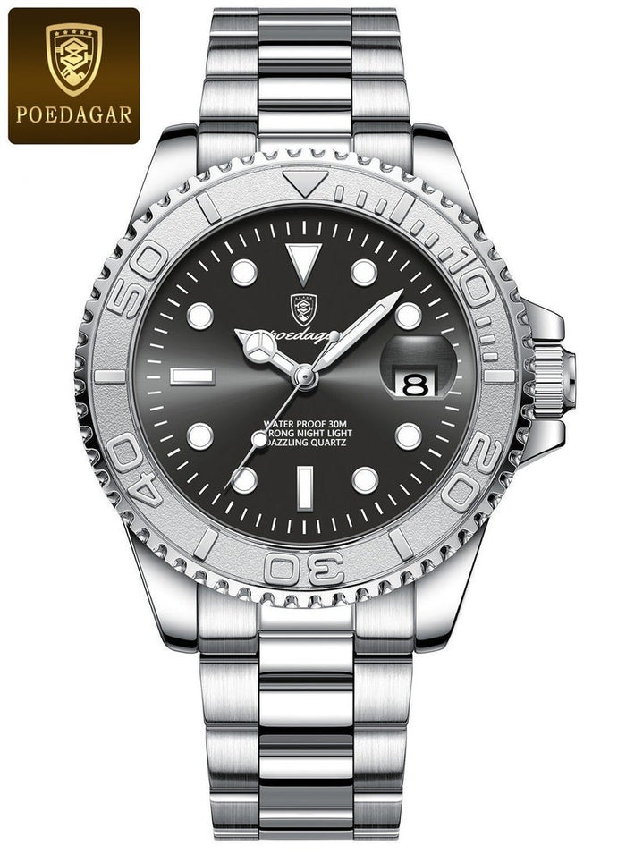 POEDAGAR Waterproof Luminous Men's Watch Quartz, Men's Wrist Watches