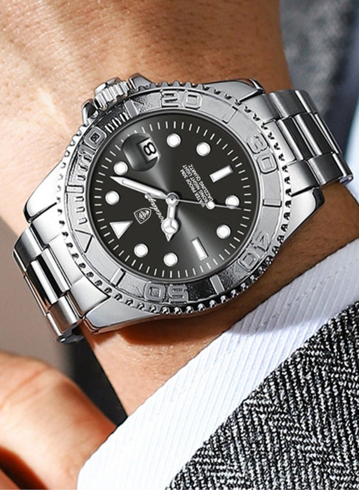 POEDAGAR Waterproof Luminous Men's Watch Quartz, Men's Wrist Watches