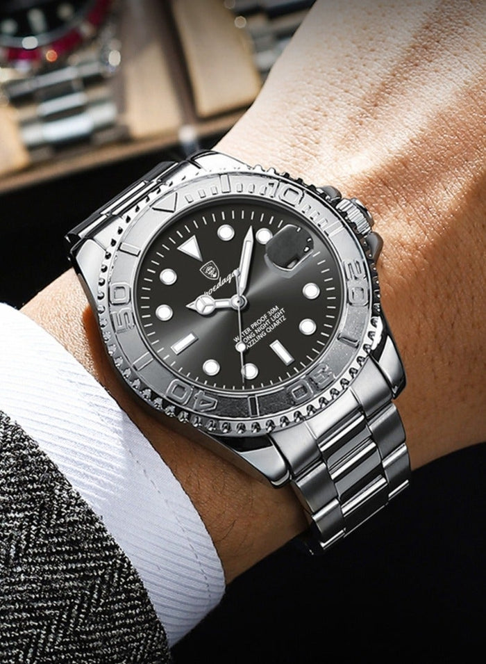 POEDAGAR Waterproof Luminous Men's Watch Quartz, Men's Wrist Watches