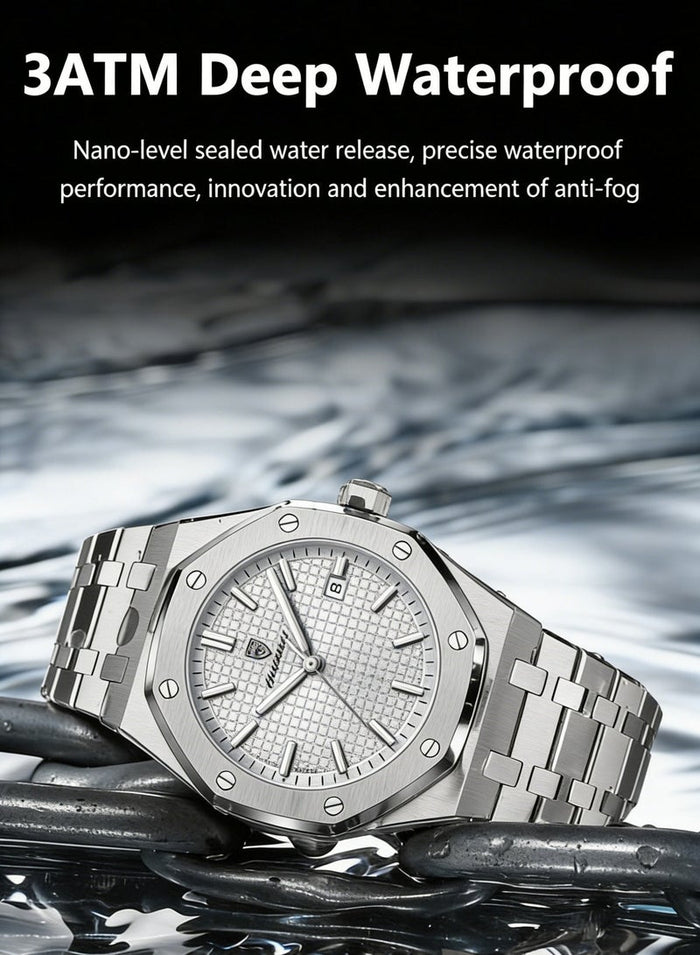 POEDAGAR Waterproof Luminous Men's Watch Quartz, Men's Wrist Watches