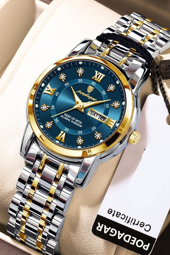 POEDAGAR Women Watch , Ladies Watch , Women's Waterproof Luminous Quartz Classic Wrist Watch - 30mm