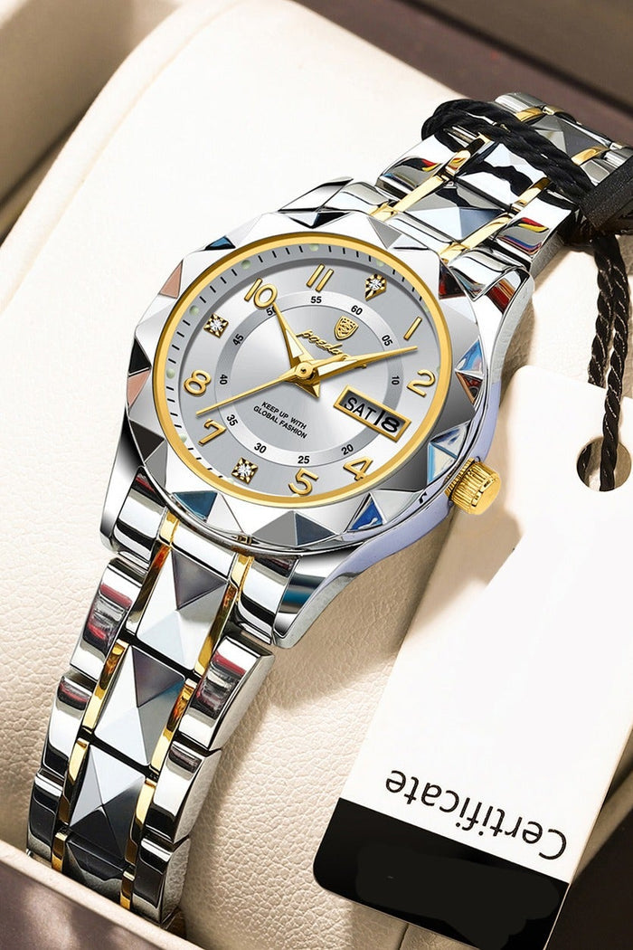 POEDAGAR Women Watch , Women's Waterproof Luminous Quartz Classic Wrist Watch - 27mm