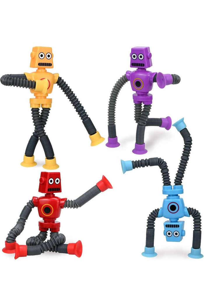 Pop Tubes Robot Fidget Toys (4 Pack)