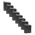 Practo Garden Brievenbussen Amsterdam Mat Zwart | Set van 8 stuks - Doika - Brievenbusset - Practo Garden -  - 8 stuks van B150N