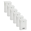 Practo Garden Brievenbussen Dublin Wit | Set van 6 stuks - Doika - Brievenbusset - Practo Garden -  - 6 stuks van B311B