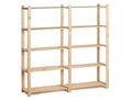 Practo Houten opbergrek 175x175x40 cm – 5 legborden - Doika - Opbergrekken - Practo Home -  - H209