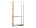 Practo Houten opbergrek 175x80x30 cm – 4 legborden - Doika - Opbergrekken - Practo Home -  - H203