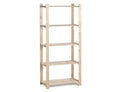 Practo Houten opbergrek 175x80x40 cm – 5 legborden - Doika - Opbergrekken - Practo Home -  - H206