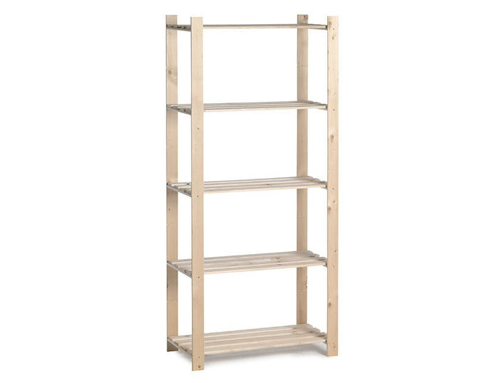 Practo Houten opbergrek 175x80x40 cm – 5 legborden - Doika - Opbergrekken - Practo Home -  - H206