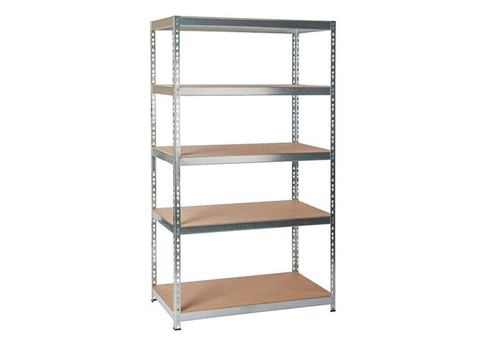 Practo Metalen opbergrek 180x105x56 cm – 5 legborden – Galva - Doika - Opbergrekken - Practo Home -  - M870
