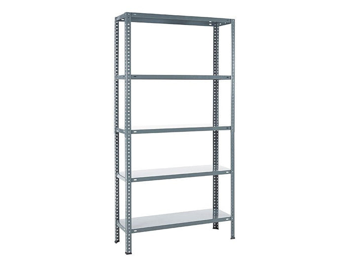 Practo Metalen opbergrek 180x90x30 cm – 5 legborden – Grijs - Doika - Opbergrekken - Practo Home -  - M131G