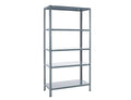 Practo Metalen opbergrek 180x90x40 cm – 5 legborden – Grijs - Doika - Opbergrekken - Practo Home -  - M141G