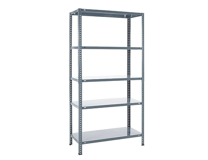 Practo Metalen opbergrek 180x90x40 cm – 5 legborden – Grijs - Doika - Opbergrekken - Practo Home -  - M141G