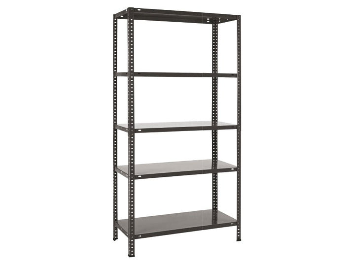 Practo Metalen opbergrek 180x90x40 cm – 5 legborden – Zwart - Doika - Opbergrekken - Practo Home -  - M141N