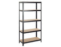 Practo Metalen Rek Heavy Duty 180x120x45 cm – 5 legborden – Zwart - Doika - Opbergrekken - Practo Home -  - M18012045.5N