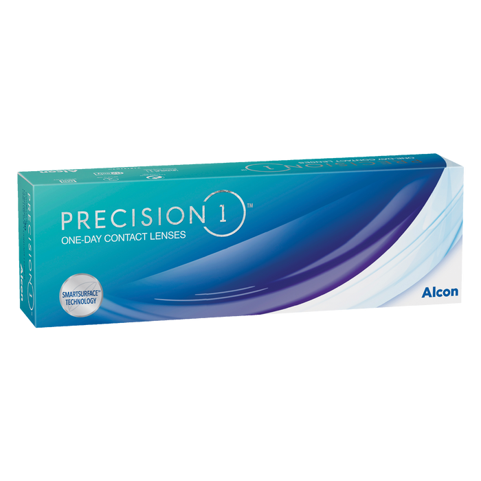 Box of Alcon Precision1 contact lenses