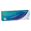 Box of Precision 1 one-day contact lenses for astigmatism 30 pack