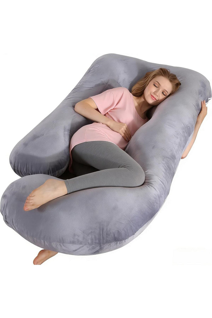 Pregnancy Pillows Full Body Maternity Pillow for Sleeping with Cooling Washable Cover,Support