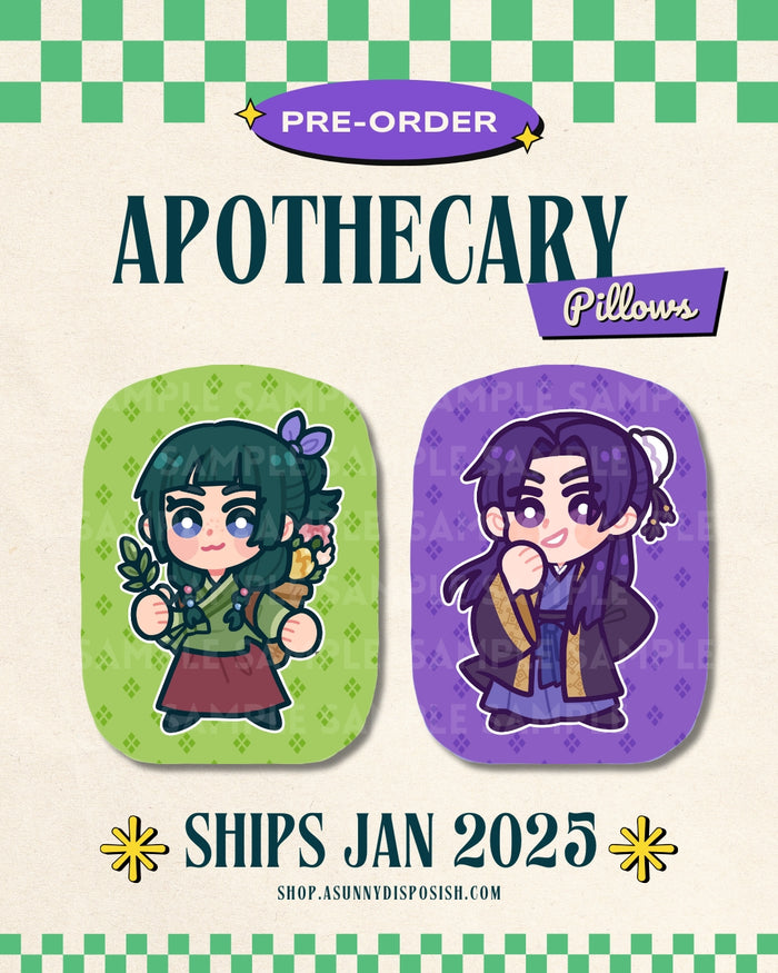 PREORDER Apothecary Plush Pillows [SHIPS JAN]
