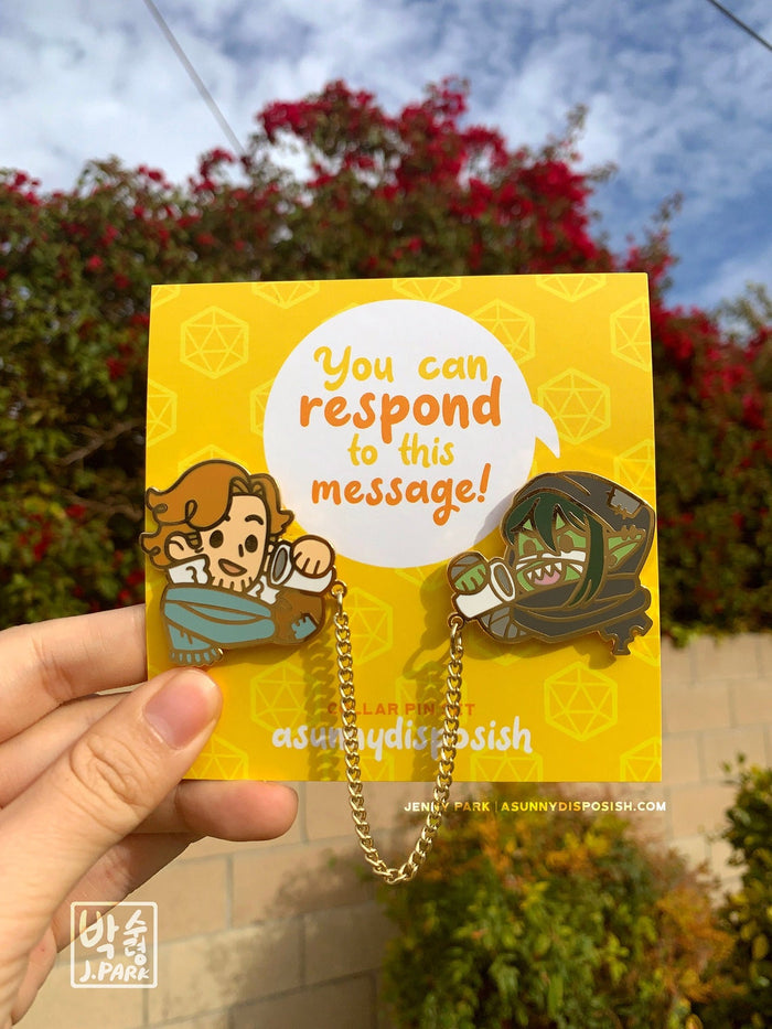 PREORDER Caleb & Nott "You Can Respond To This Message" Collar Pin Set [SHIPS FEB 2026]