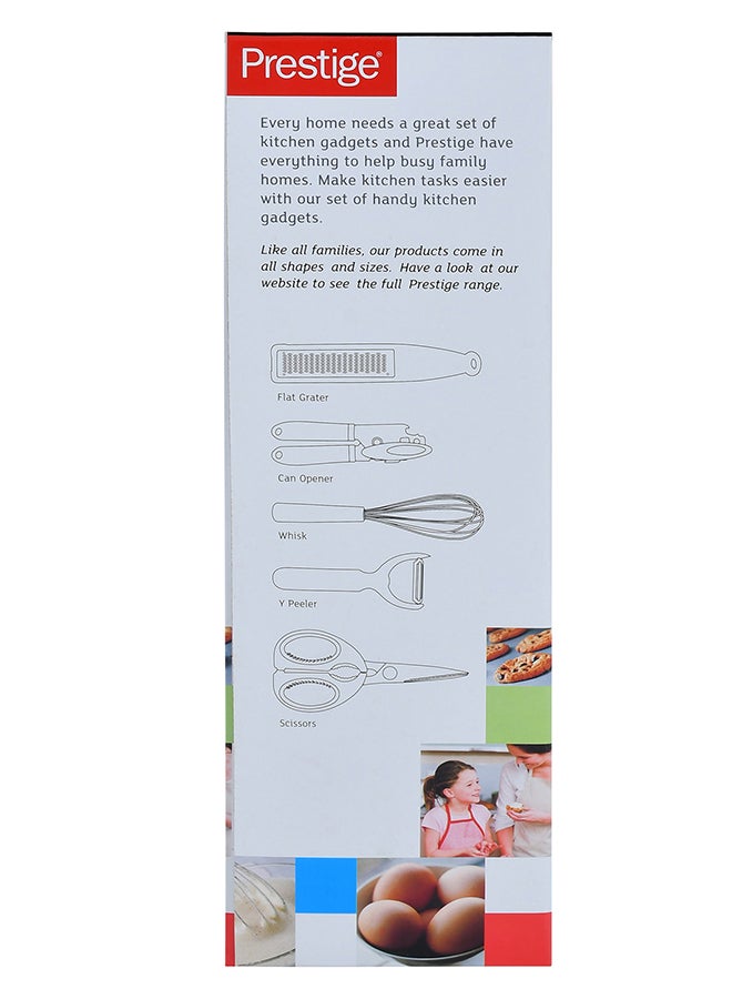 Prestige 5-Piece Comfortable Grip Kitchen Gadget Set Blue/Silver