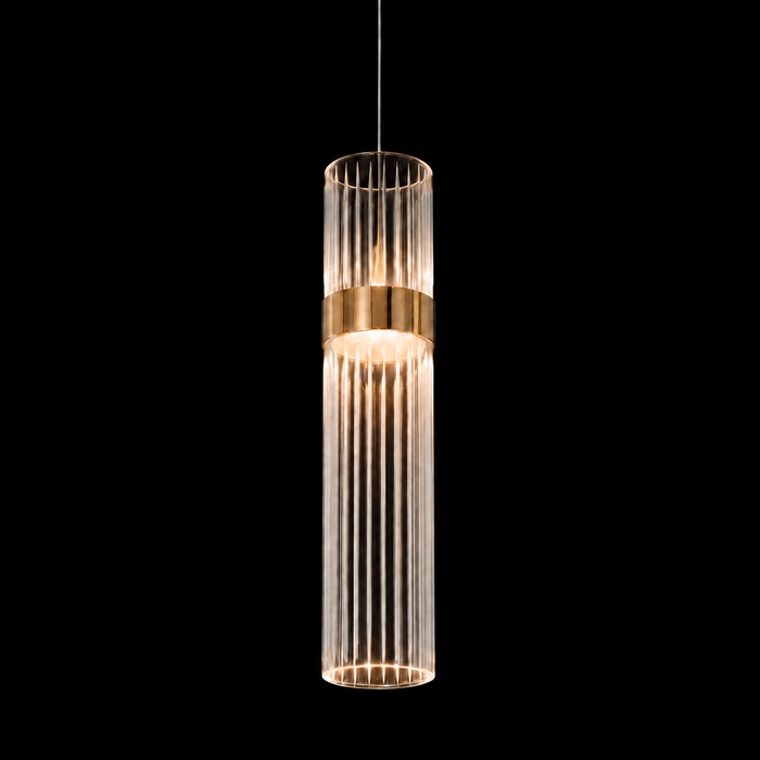 Prisma Fluted Glass Pendant Light