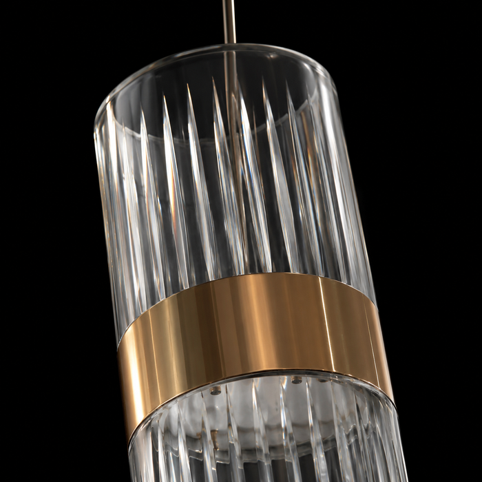 Prisma Fluted Glass Pendant Light