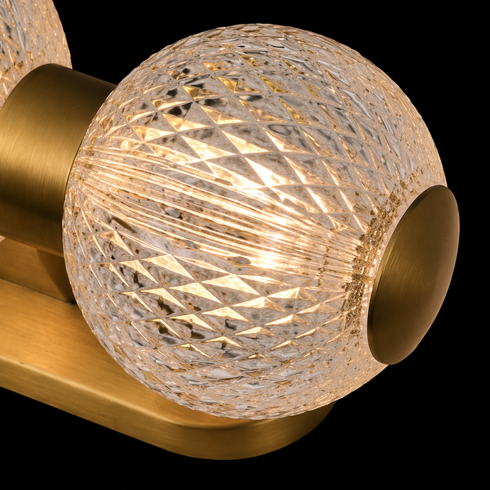Prismora Trio Glass Globe Wall Light